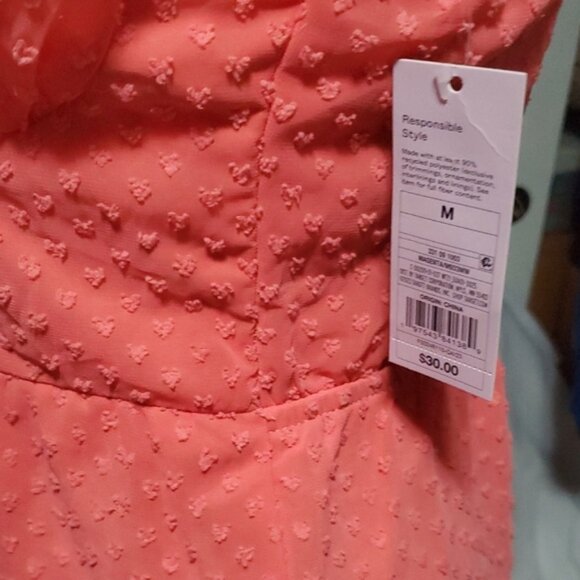 Wild Fable Orange Ruched Babydoll Sundress - Picture 6 of 9